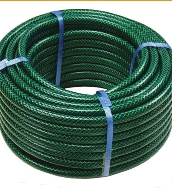 Green Braided Hose Pipe 3/4 Inch 50Mtrs