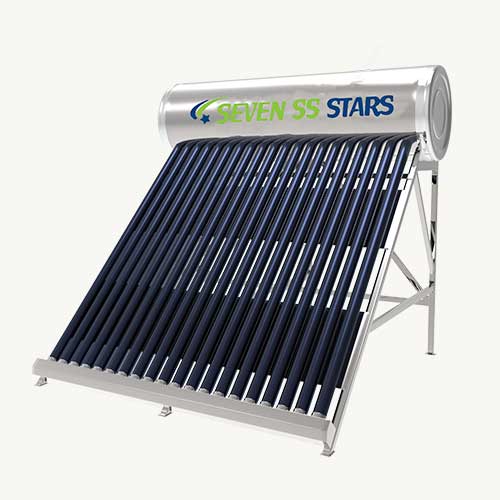 Seven SS Stars 150 Liters Non-Pressurized Solar Water Heater (Stainless Steel)