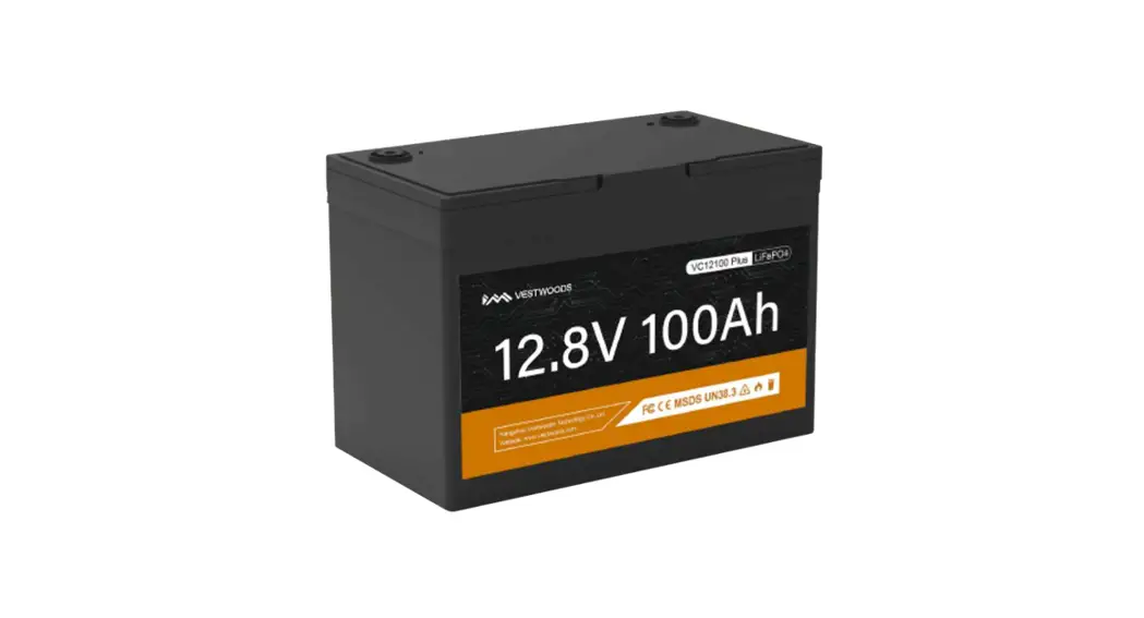 Vestwoods 12V 100Ah Lithium LiFePO4 Battery