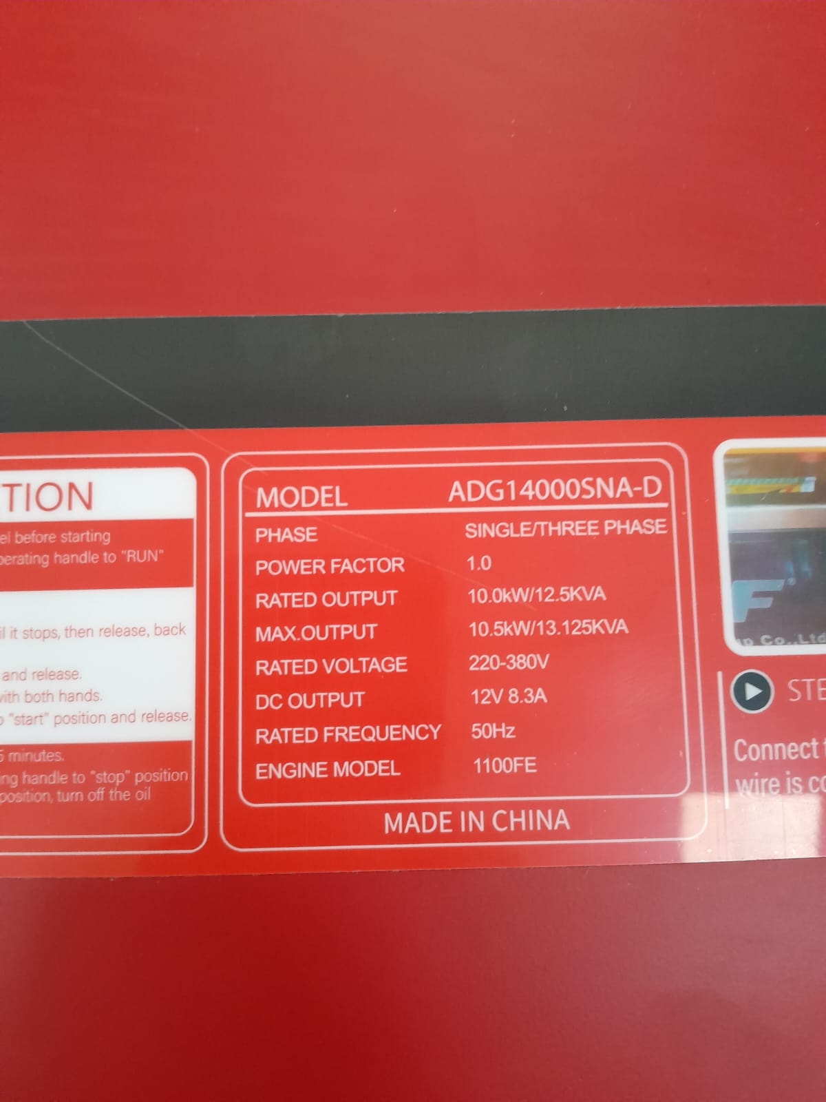 Aico 10kva single phase silent diesel generator - Image 2
